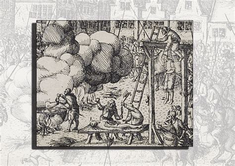 The execution of Guy Fawkes (detail) engraving by Nicolaes Jansz Visscher - fantastic ...