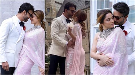 Ankita Lokhande and Vicky Jain got married again, her sequinned saree and their kiss steal the ...