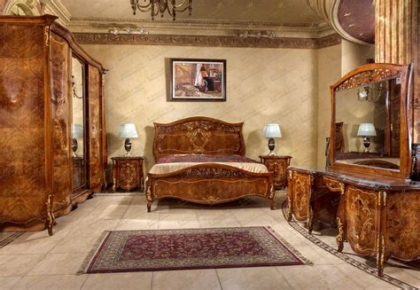 French Louis XV Bedroom Set - Burl Walnut veneered