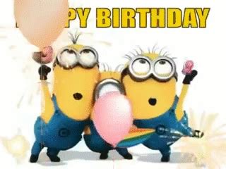 Happy Birthday, The Minions Way on Make a GIF