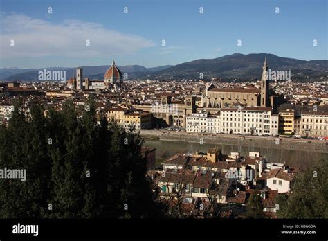 Florence, view from Piazzale Michelangelo Stock Photo - Alamy