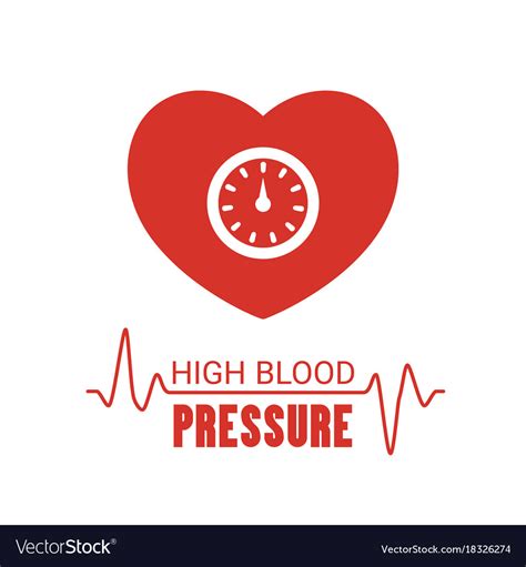 High blood pressure icon blood pressure icon Vector Image