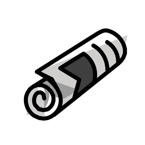 Rolled Up Newspaper Vector SVG Icon - SVG Repo