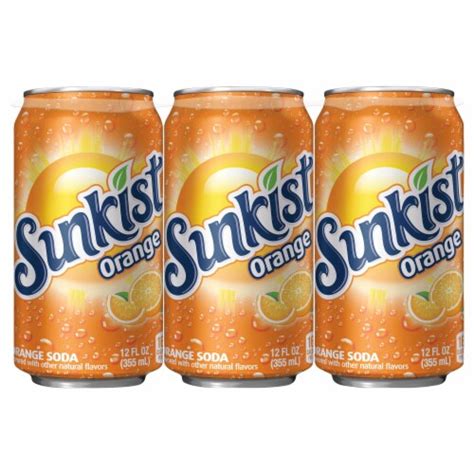 Sunkist Orange Soda, 6 cans / 12 fl oz - QFC