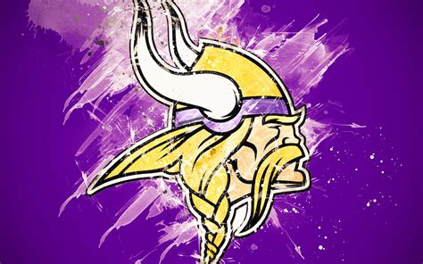 Download Caricature Minnesota Vikings Logo Wallpaper | Wallpapers.com