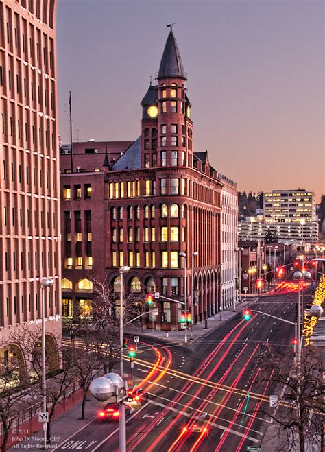 The Cowles building in downtown Spokane. Spokane Night photos