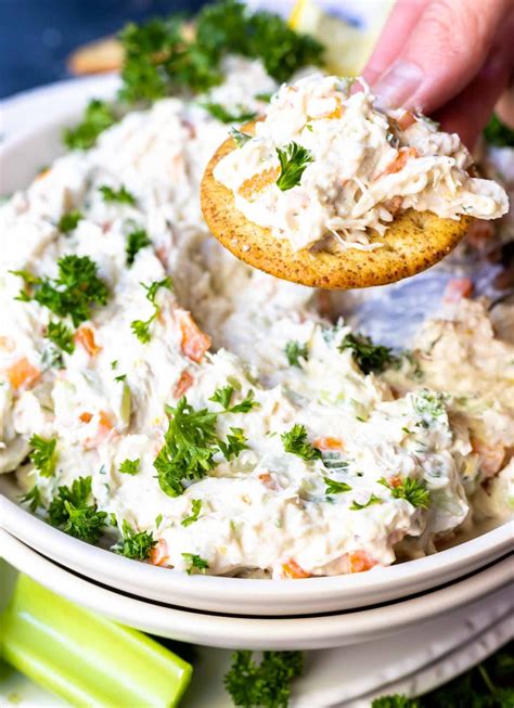 CRAZY GOOD Cold Crab Dip Recipe- WonkyWonderful