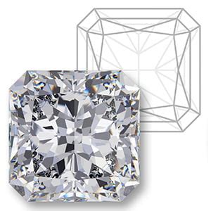 Radiant Cut Diamond Size Chart - Diamond Weight Calculator