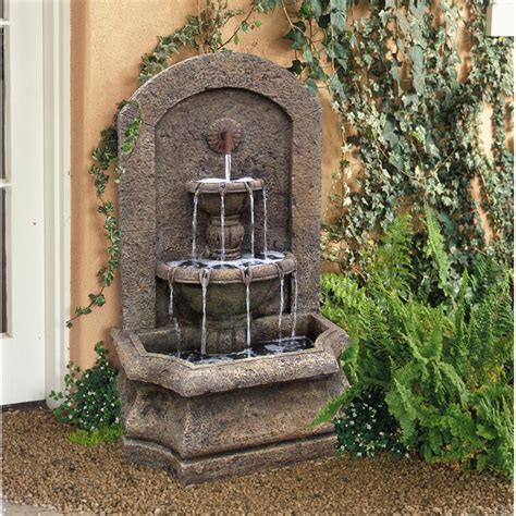 Florence&NewItalianArtCompany Portofino Cast Stone Wall Fountain ...