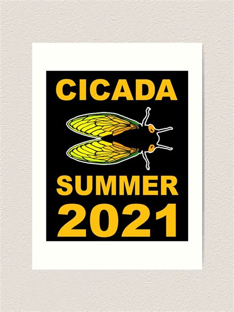 "Cicada Summer 2021 Cicadas Invasion Swarm 2021 Bugs Insects 17" Art ...