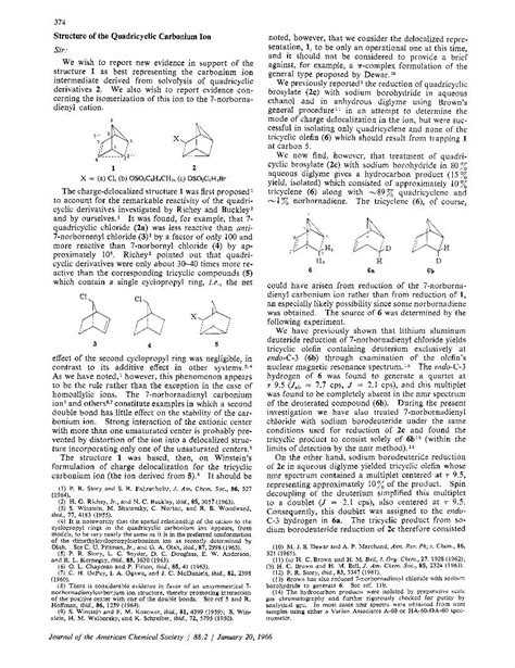 (PDF) Structure of the Quadricyclic Carbonium Ion - DOKUMEN.TIPS