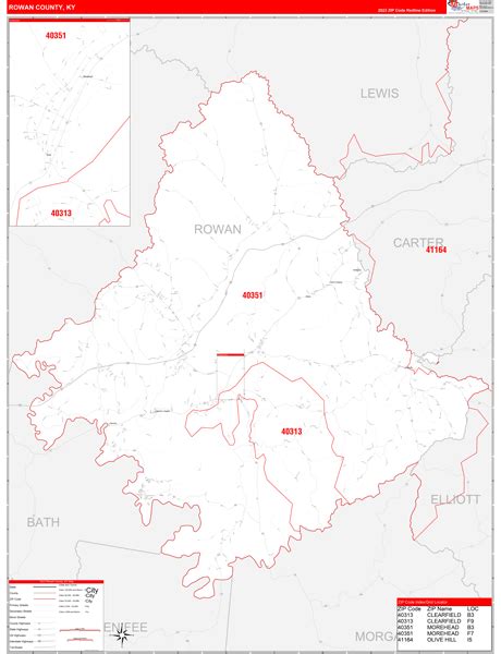 Maps of Rowan County Kentucky - marketmaps.com