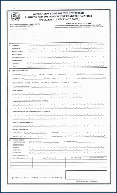 Guyana Passport Renewal Form Trinidad - Form : Resume Examples #yKVBbkwlVM