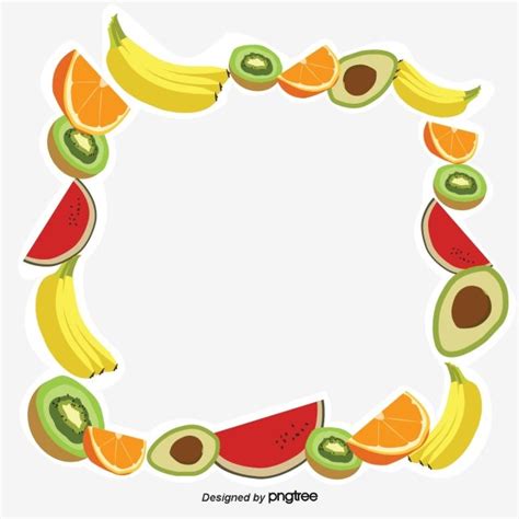 Fresh Fruit Clip Art Border