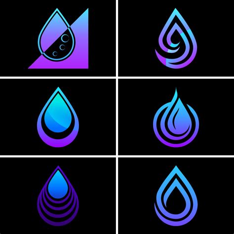 Abstract water drop logo sign symbol vector illustration, Water drop ...