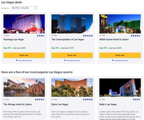 10 Best Websites for Las Vegas Vacation Packages & Deals [2023]