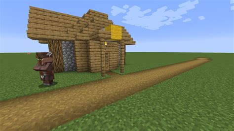 How to build a Minecraft Village Fletcher House (1.14 plains) - YouTube
