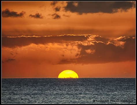 Fiery Sunset, Maui - Hawaii Pictures