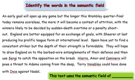 Semantic Field | Teaching Resources