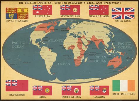 British Empire Around 1920 by McThar on DeviantArt