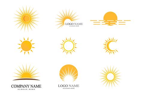 Sun Logo Vector and Symbol Graphic by Redgraphic · Creative Fabrica