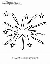 Free Printable New Years Fireworks Coloring Page sketch template