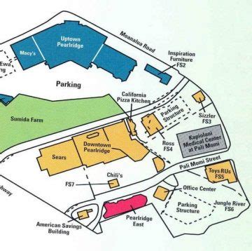 Pearlridge Center Site Map - 150p | Hawaii Asphalt Paving Industry