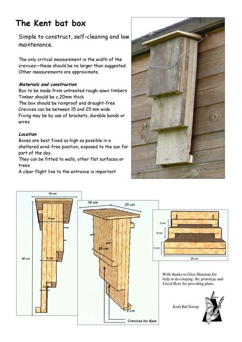 Build A Bat House Plans