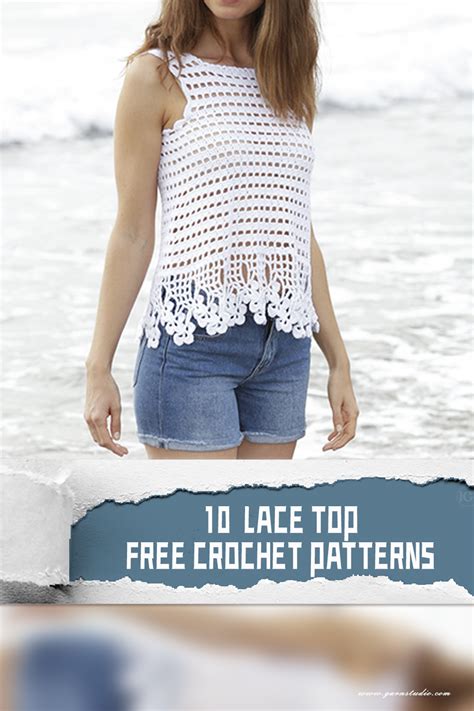 10 Lace Top FREE Crochet Patterns - iGOODideas.com