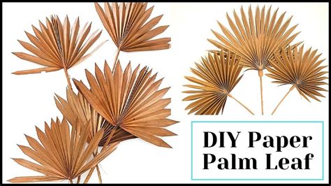 DIY Paper palm leavef - How to make paper palm leaves step by step DIY ...