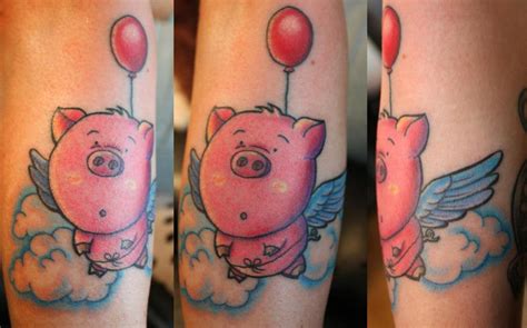 Flying pig tattoo by Xenn5 on DeviantArt