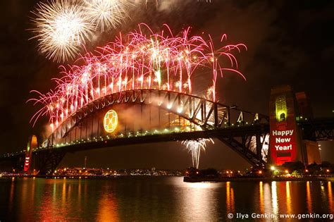 New Year Eve Fireworks over Sydney Harbour Bridge Print, Photos | Fine ...