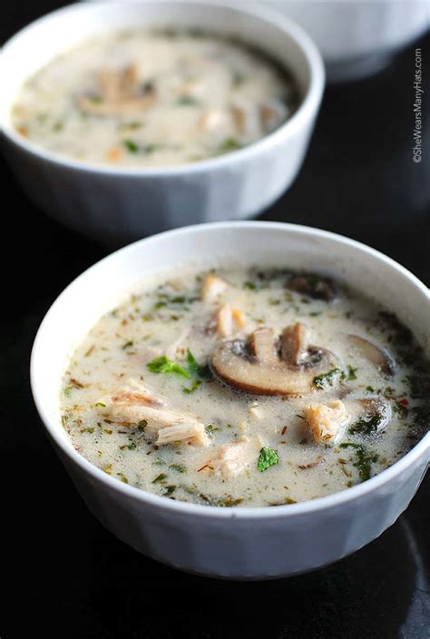 Coconut Chicken Soup Recipe | She Wears Many Hats