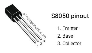 S8050 npn transistor complementary pnp, replacement, pinout, pin configuration, substitute ...