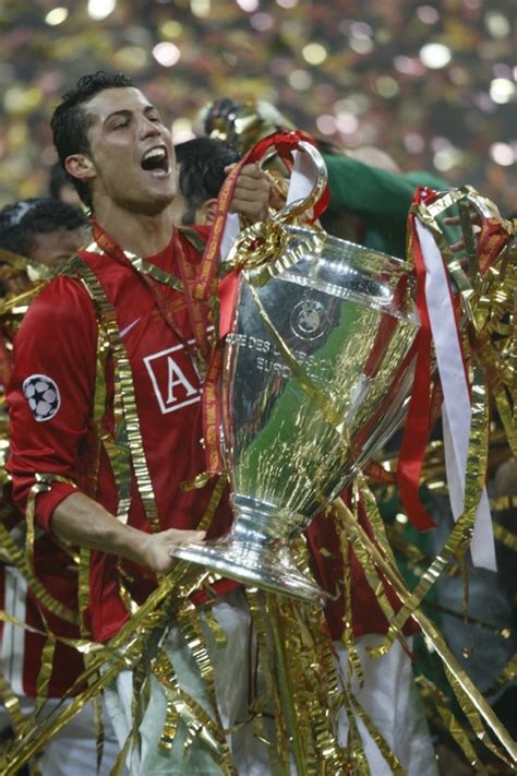 How Cristiano Ronaldo celebrated Manchester United's 2008 Champions League triumph