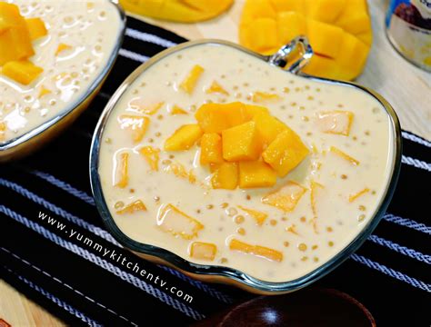 Mango Sago (Mango Tapioca) - Yummy Kitchen