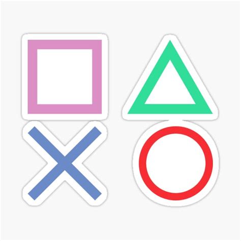 "Playstation Buttons Logo PS1 PSX PS2 PS3 PS4 PS5" Sticker for Sale by crampedmisfit90 | Redbubble