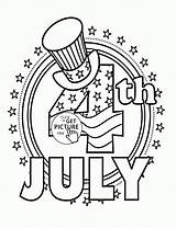 Happy 4th Of July Free Coloring Pages sketch template