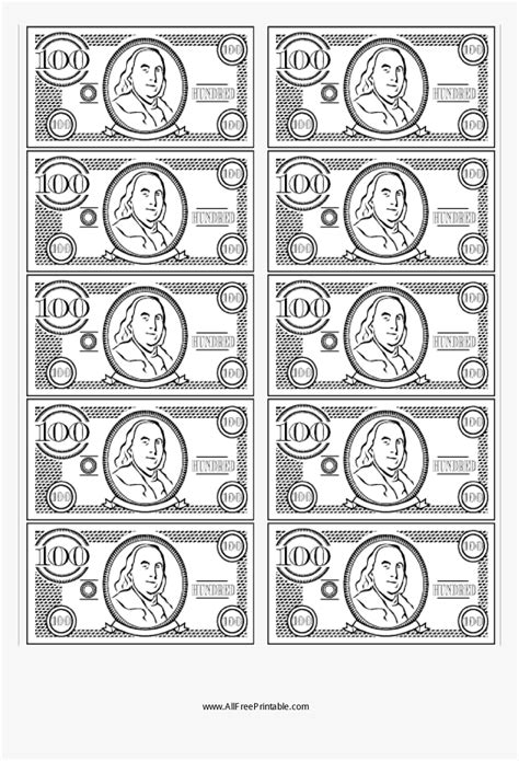 Fake Money Templates - Classroom Fake Money Printable, HD Png Download , Transparent Png Image ...