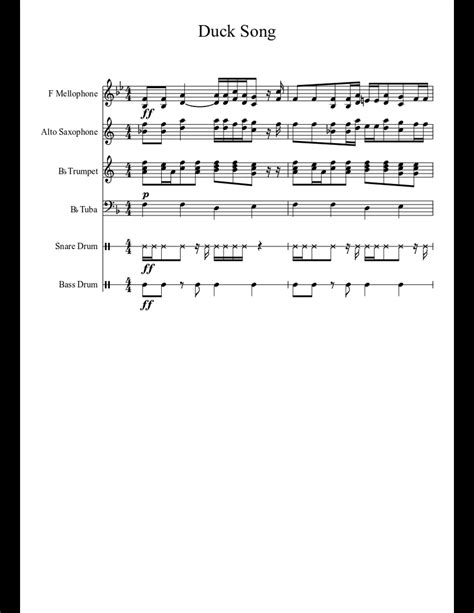 Duck Song sheet music download free in PDF or MIDI