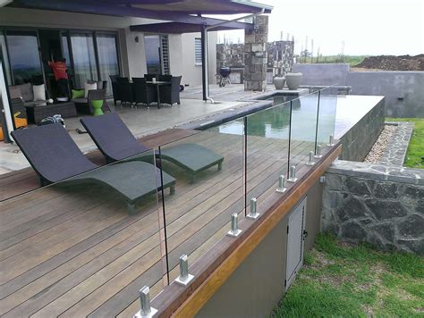 Frameless Glass Pool Fence | Demax Arch | Balcony railing design, Glass railing deck, Railing design