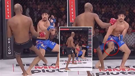 The disgusting moment an MMA fighter's kneecap 'exploded' mid-fight ...