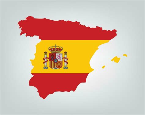 Spain flag map vector design 32477503 Vector Art at Vecteezy