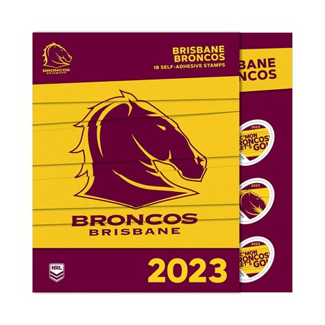 NRL 2023 Brisbane Broncos Stamp Pack - NRL