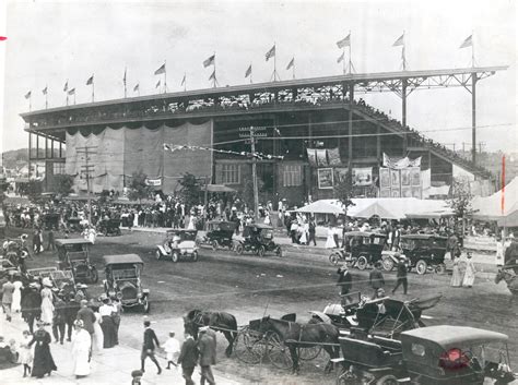 Iowa State Fair Grandstand prior to the 1927 renovations that enclosed ...