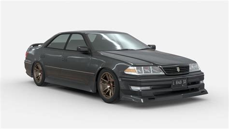 Toyota JZX100 Mark II Tourer V - Buy Royalty Free 3D model by Joko_P [4251538] - Sketchfab Store