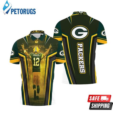 Green Bay Packers Aaron Rodgers 12 For Fans Polo Shirts - Peto Rugs