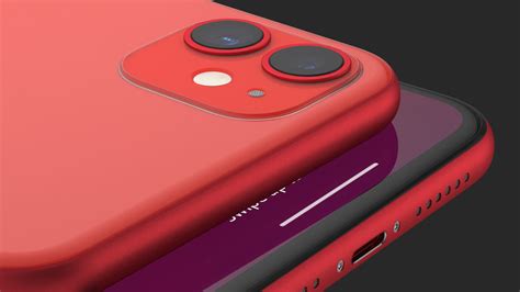 IPhone 11 Red 3D Model $39 - .3ds .blend .c4d .fbx .ma .obj .max ...