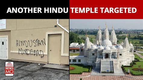 Hindu temple in Canada vandalised with anti-India graffiti, fifth incident since July 2021 ...