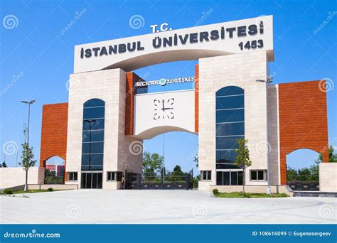 Gate of Istanbul University Campus in Avcilar Editorial Stock Image - Image of college, town ...